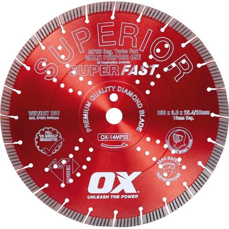 OX TOOLS Professional Red Superior Diamond Blade OX-MPSS-14